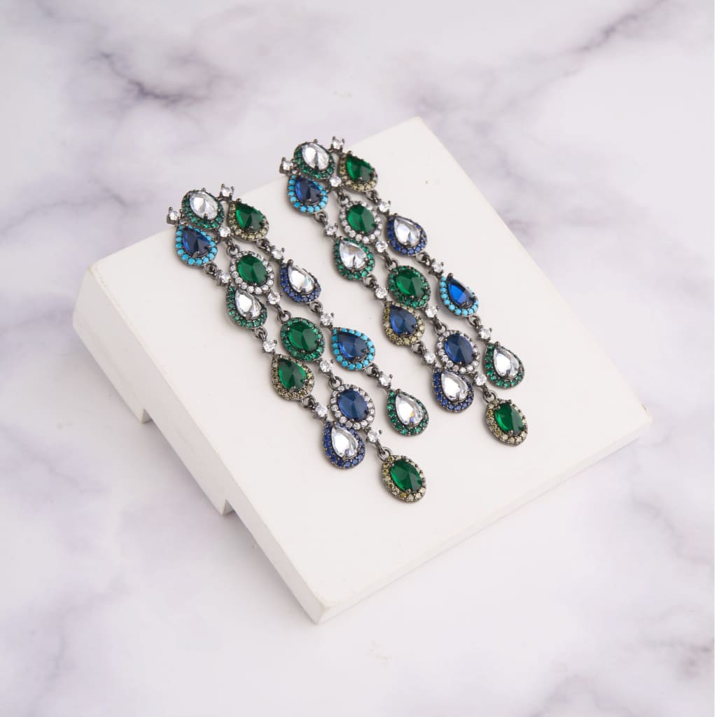 Pear Chandelier Earrings