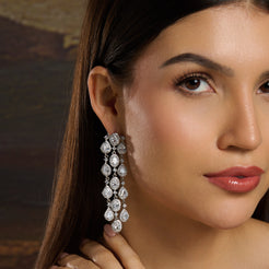 Pear Chandelier Earrings Mozaati