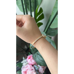 Pear Emerald Pipe Cuff