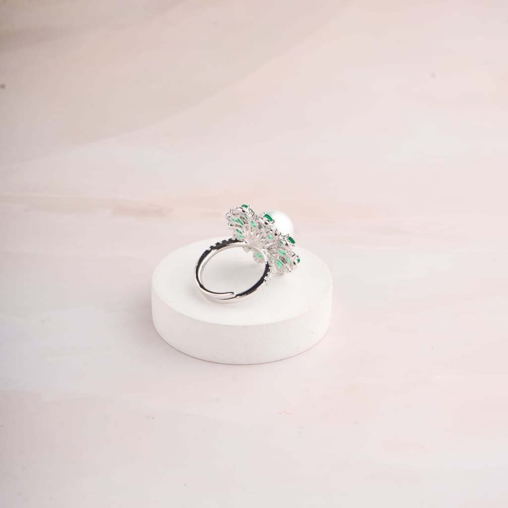 Pearl Floral Ring