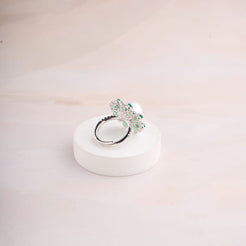Pearl Floral Ring