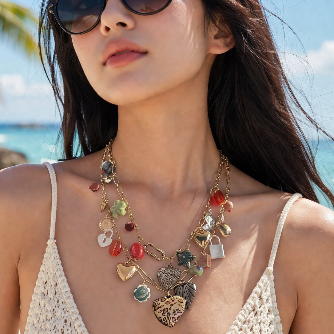 Poppy Necklace Set Mozaati