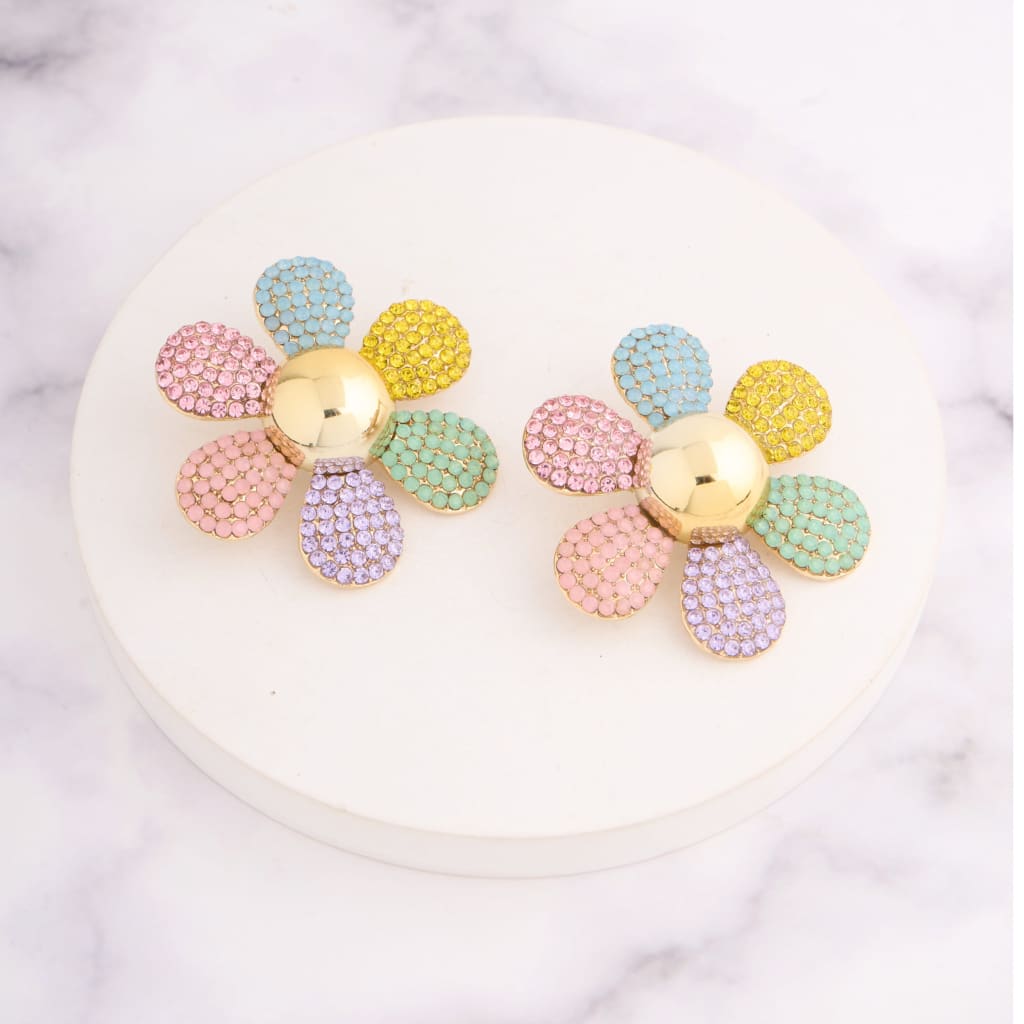 Rhine Flower Earrings - Multi