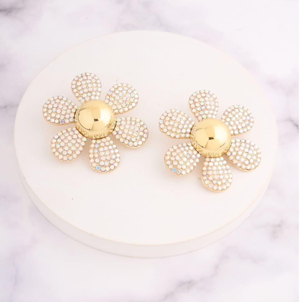 Rhine Flower Earrings - Rainbow