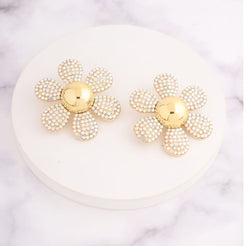 Rhine Flower Earrings - Rainbow
