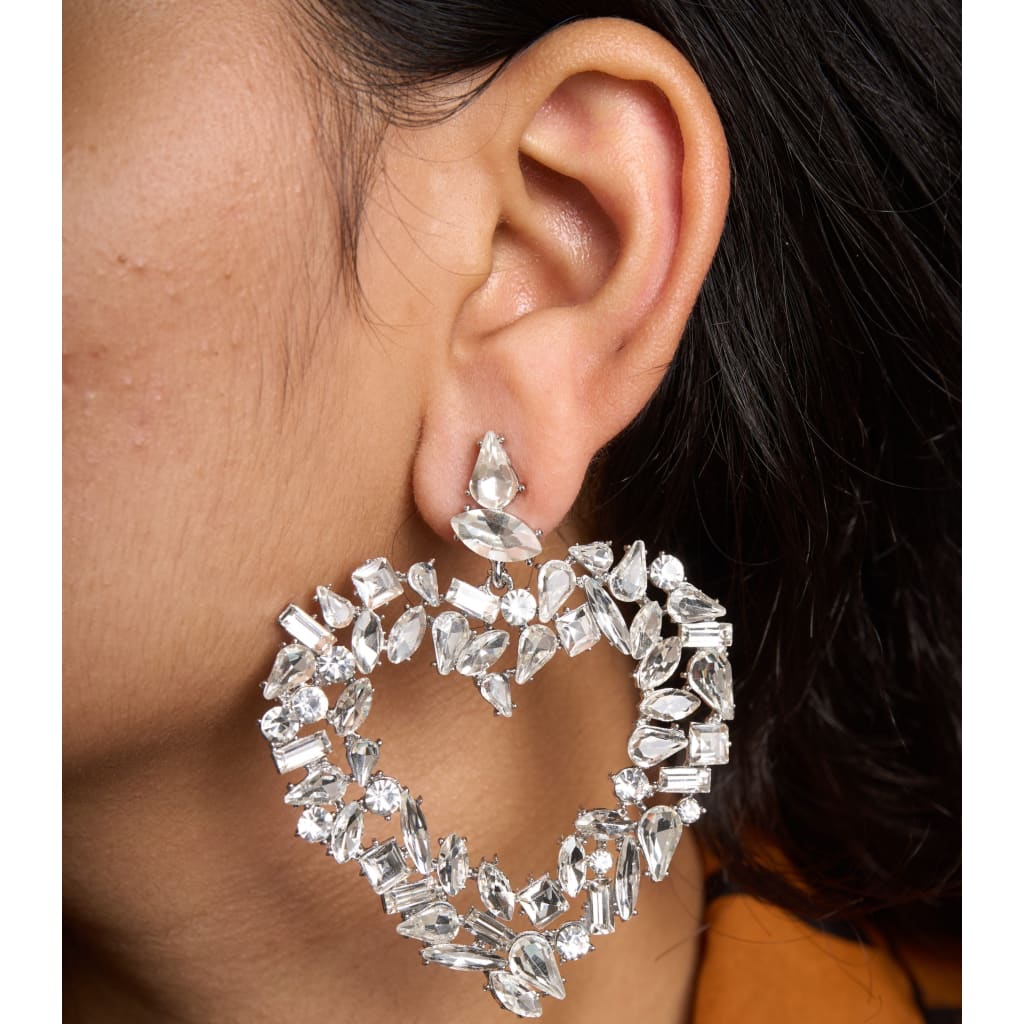 Rhine Heart Trace Earrings