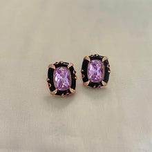 Load image into Gallery viewer, Rivi Earrings - Black Purple
