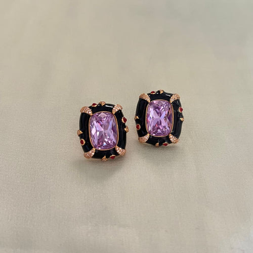 Rivi Earrings - Black Purple