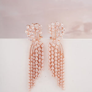 Riya Earrings - Rose