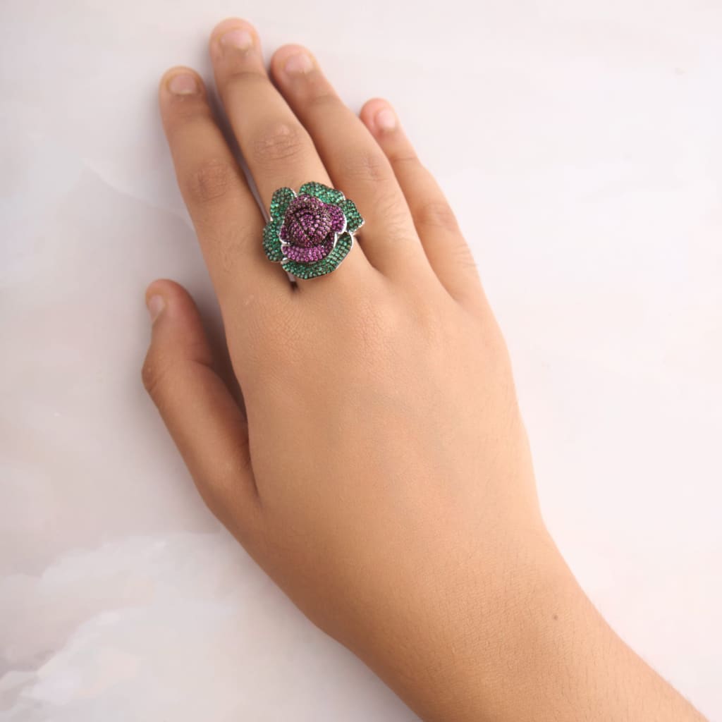 Rose Dual Ring