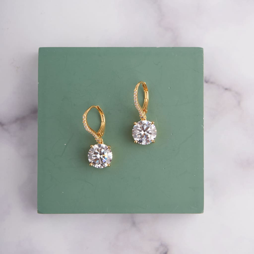 Round Huggies Earrings - Gold