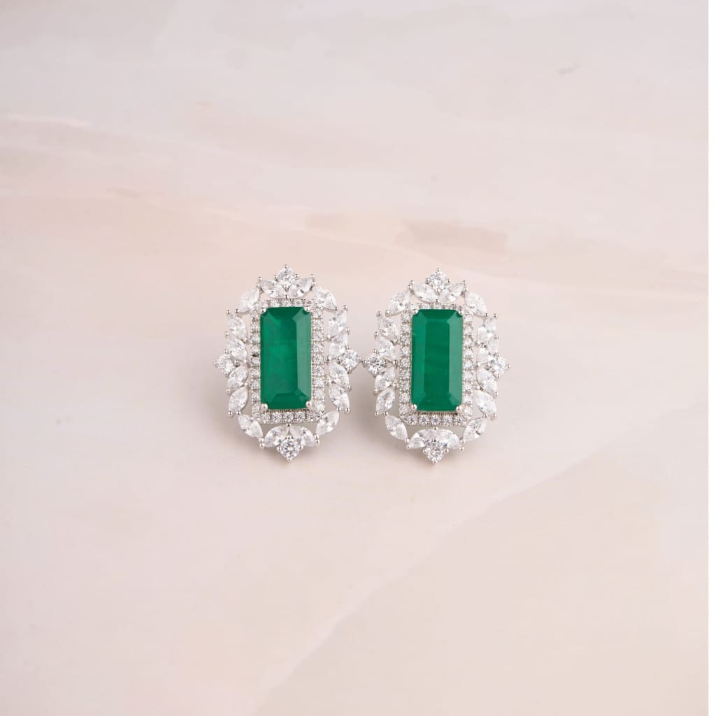 Sia Earrings - Green
