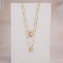 Load image into Gallery viewer, Solitaire Layered Necklace - Gold
