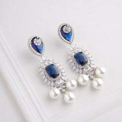 Suhana Earrings - Blue