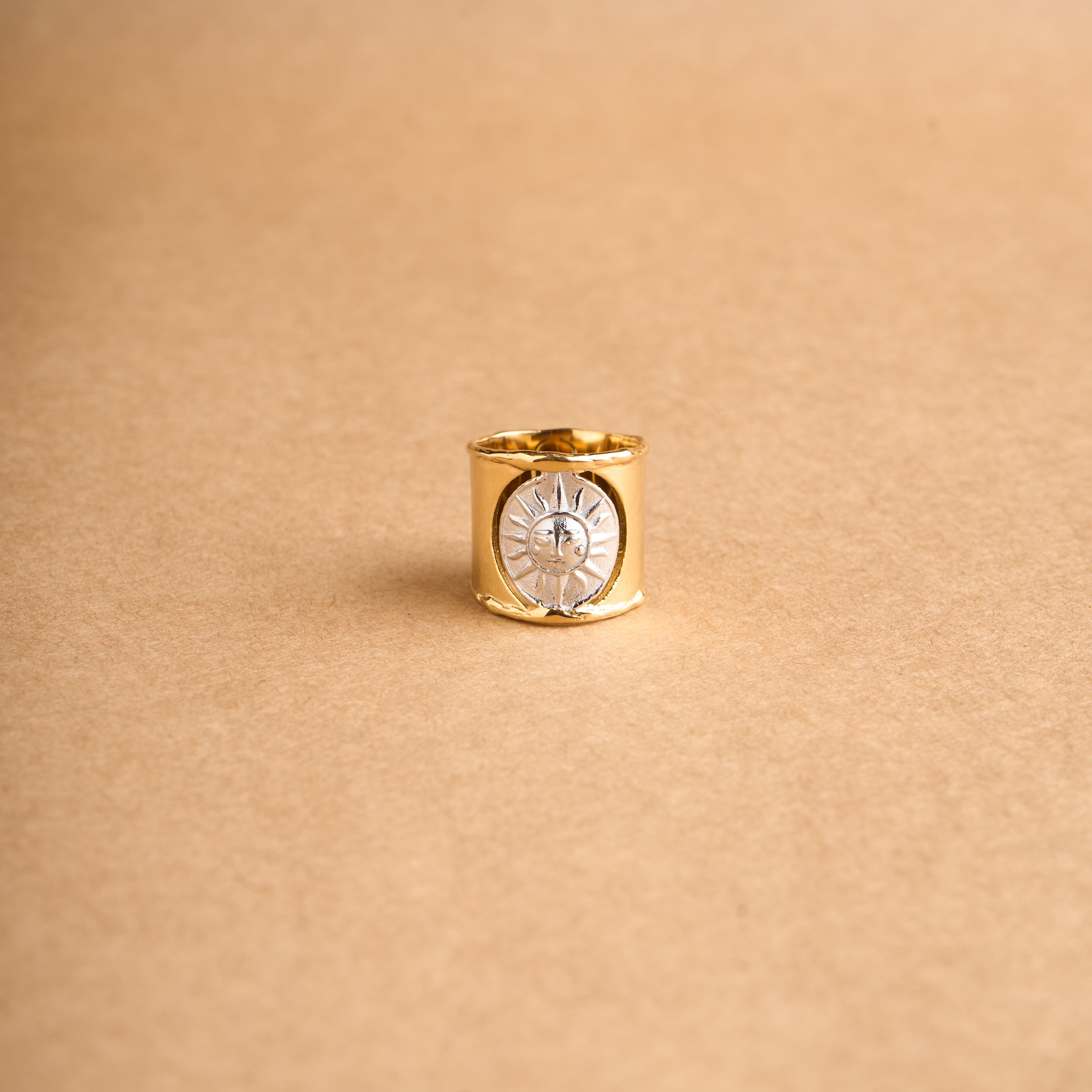 Sun Metal Ring Mozaati