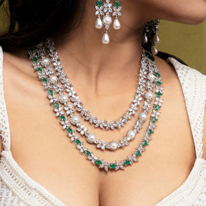 Sylvia Necklace in Green