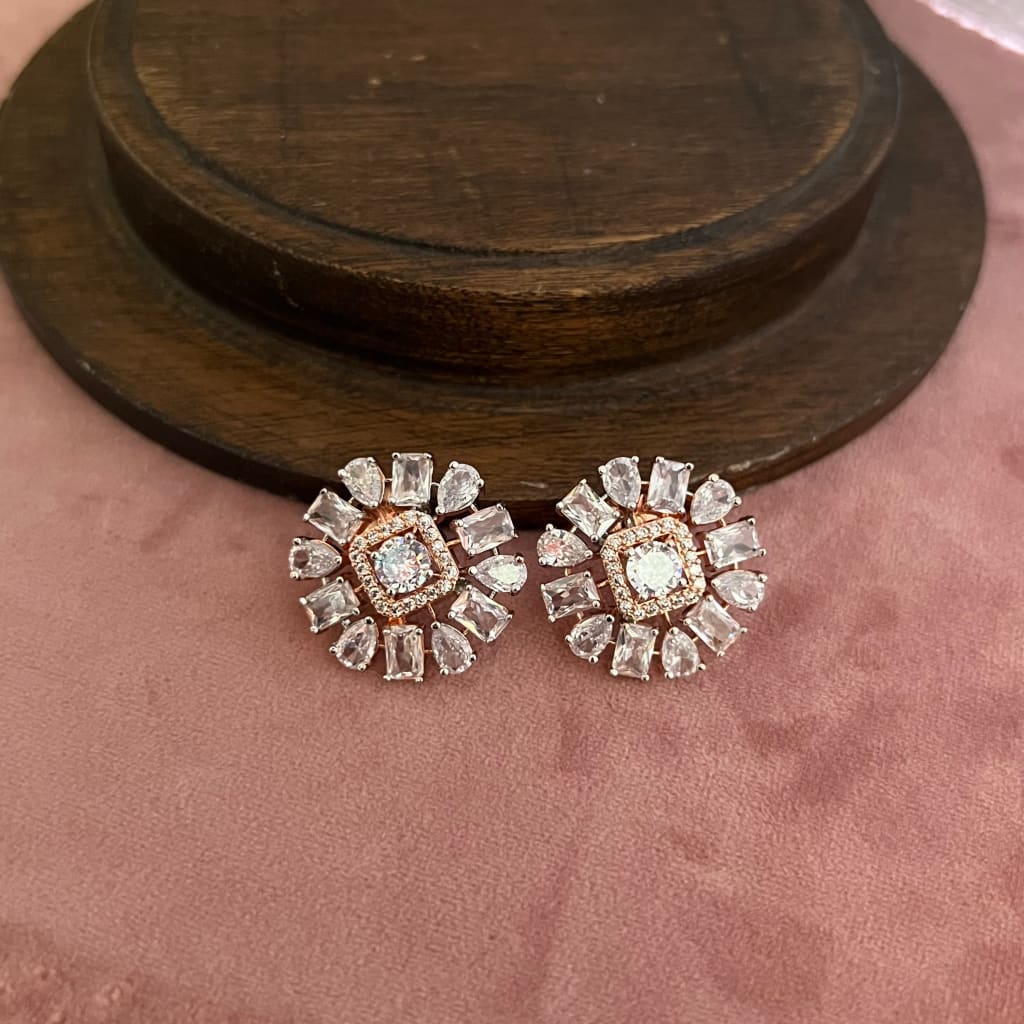 Tasha Earrings - Rose