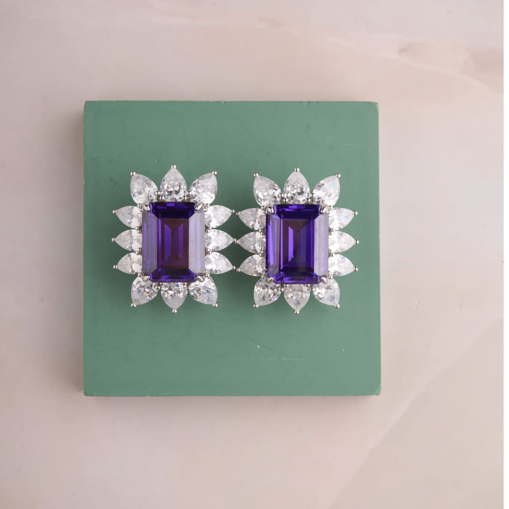 Tinaa Earrings - Blue