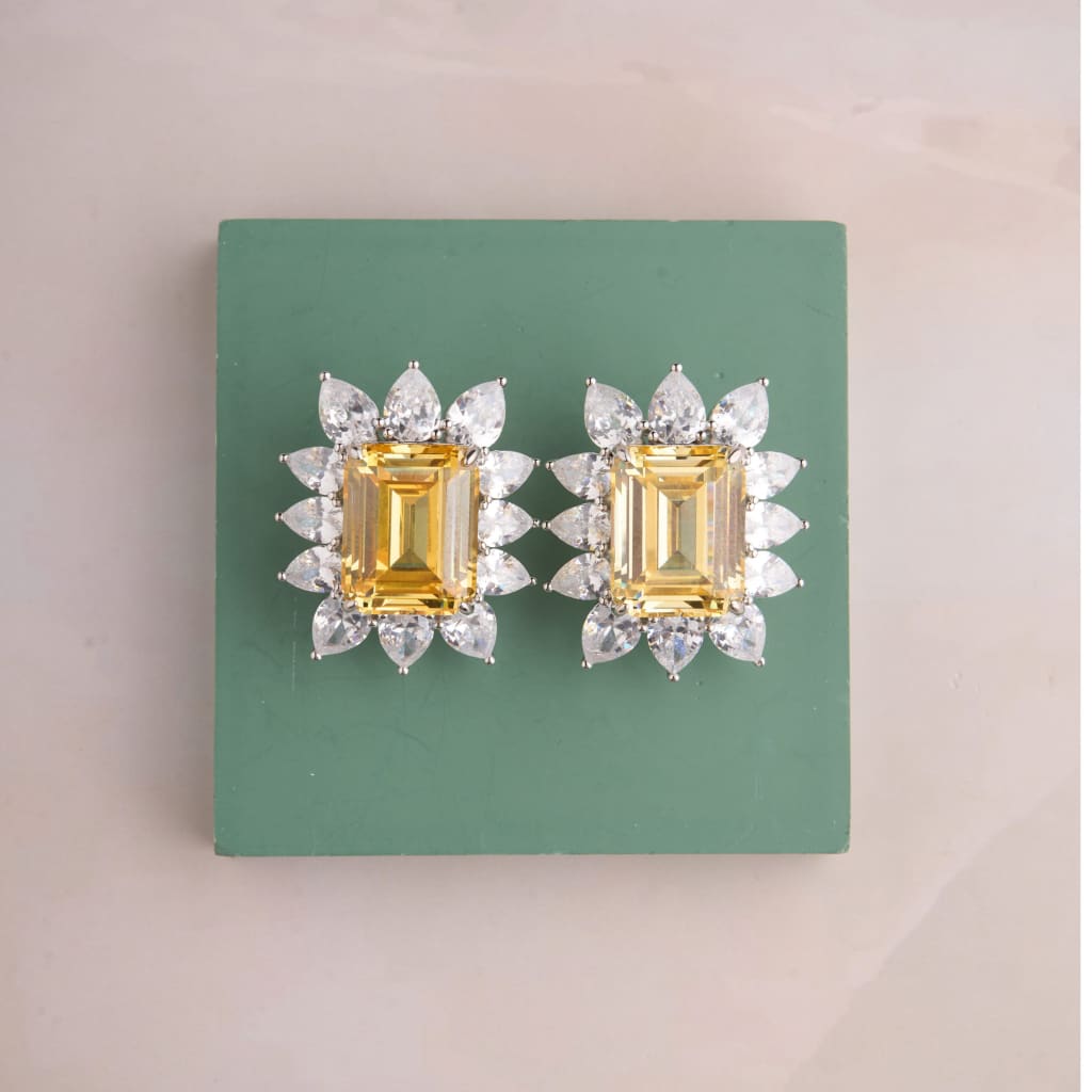 Tinaa Earrings - Yellow