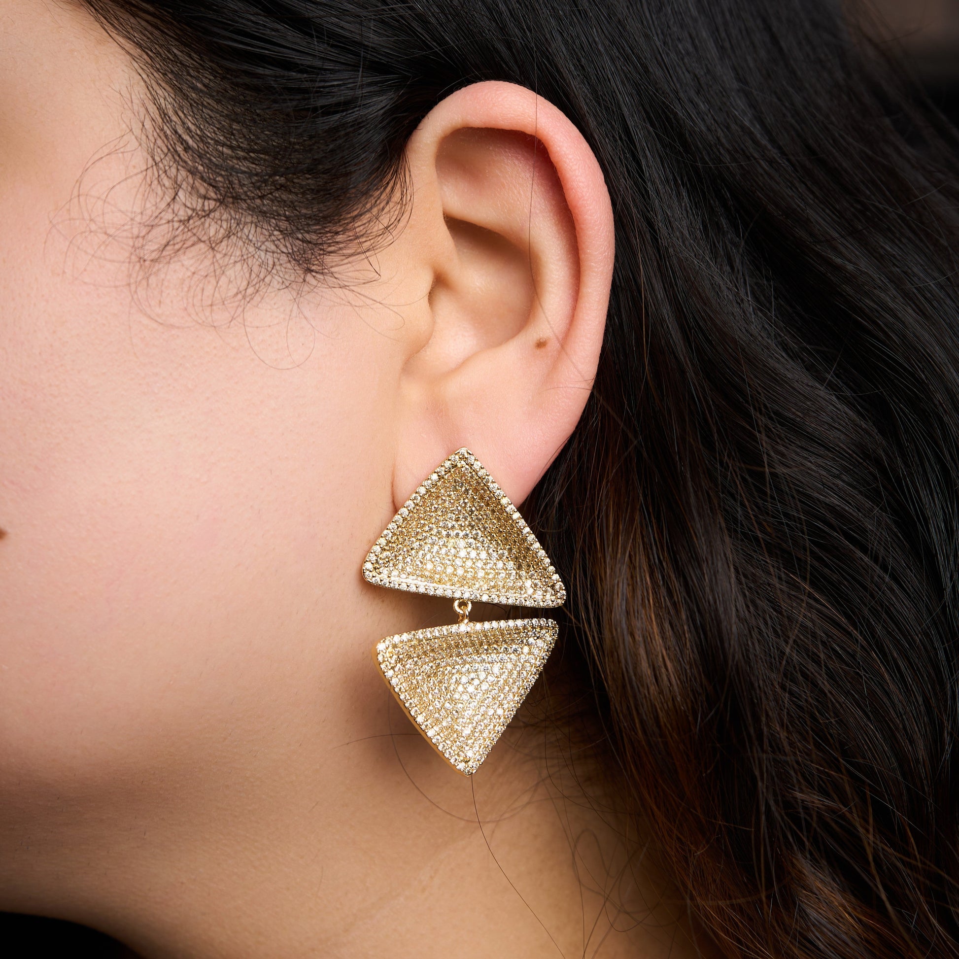 Tri Curve Earrings Mozaati