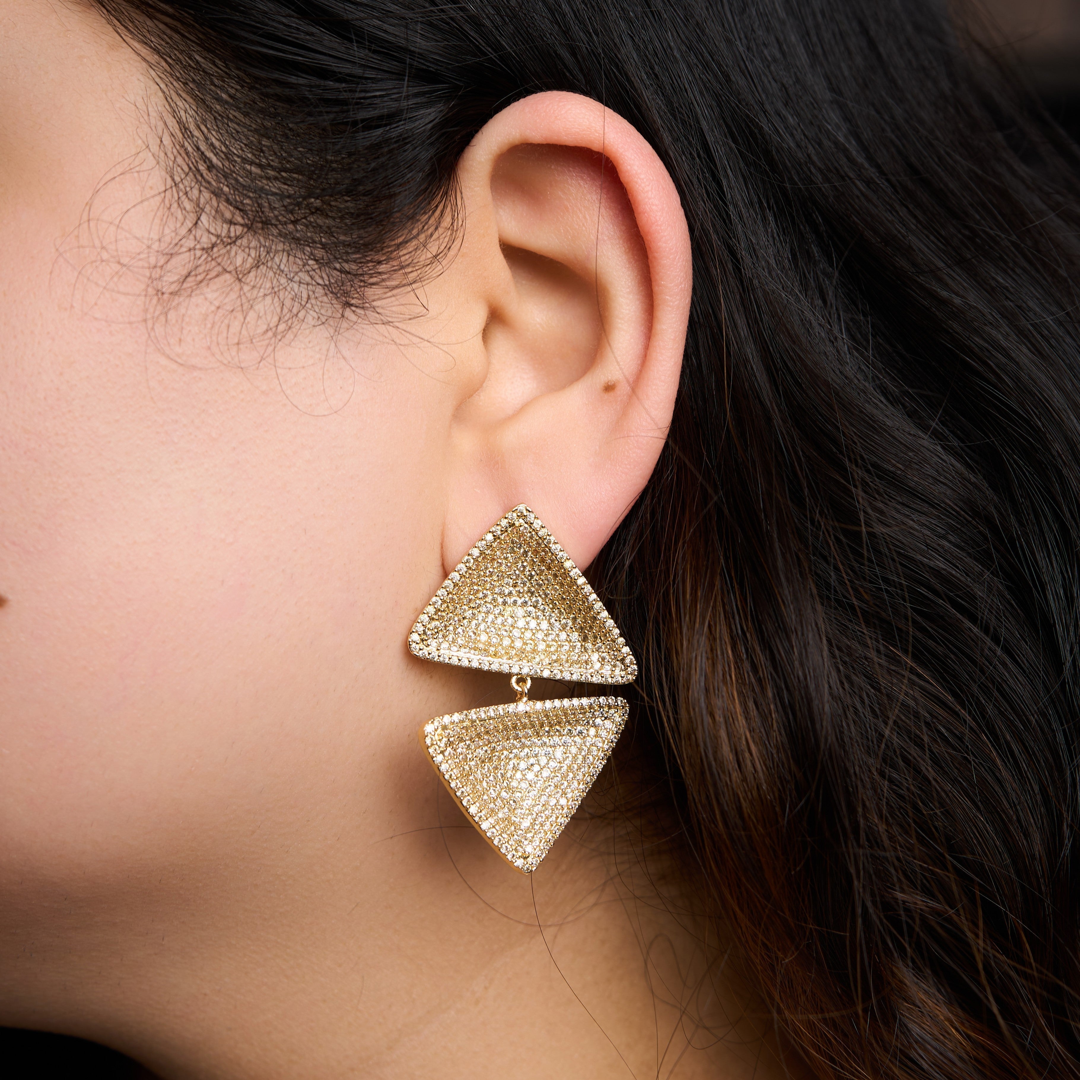 Tri Curve Earrings Mozaati