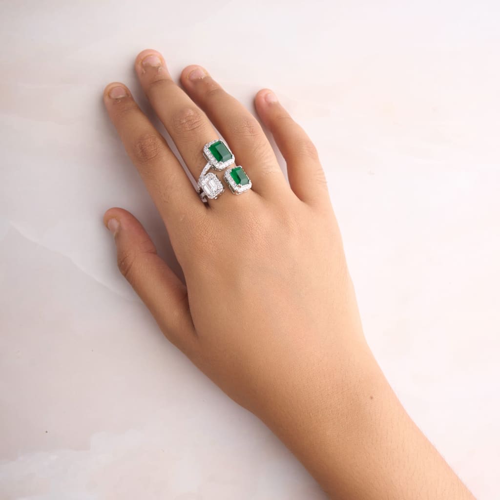 Tri Stone Ring