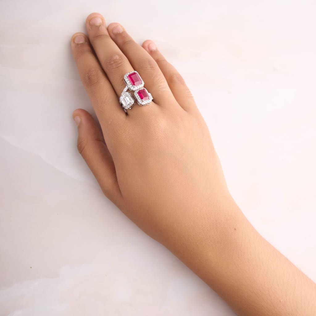 Tri Stone Ring