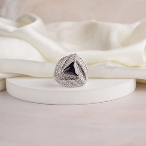 Tri Swirl Ring