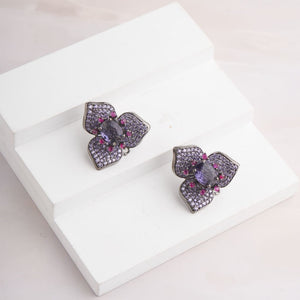 Trillium Pop Earrings - Purple