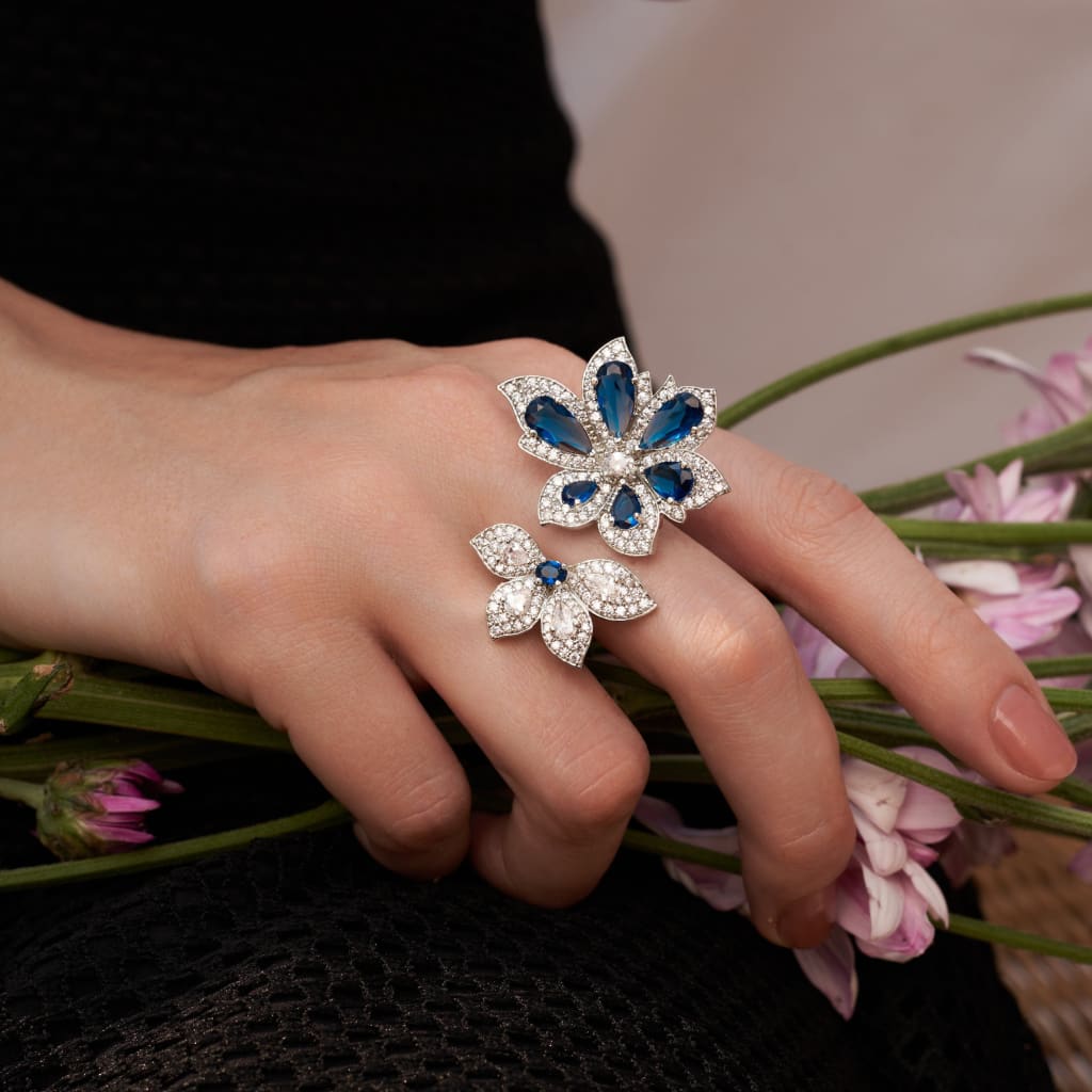Tulipe Ring - Blue / US6