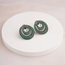Load image into Gallery viewer, Twirl Earrings - Green
