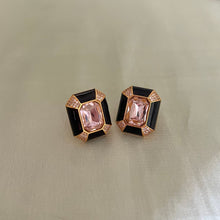 Load image into Gallery viewer, Vina Earrings - Black - Pink
