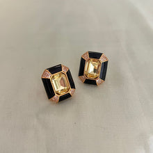 Load image into Gallery viewer, Vina Earrings - Black Yellow

