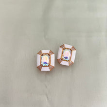 Load image into Gallery viewer, Vina Earrings - White - Rainbow
