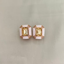 Load image into Gallery viewer, Vina Earrings - White - Yellow
