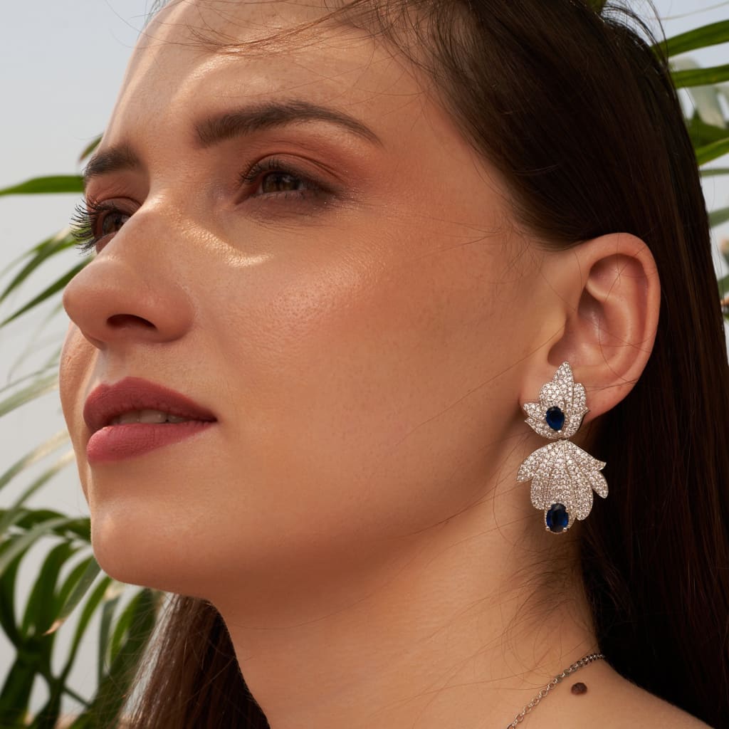 Violet Earrings - Blue
