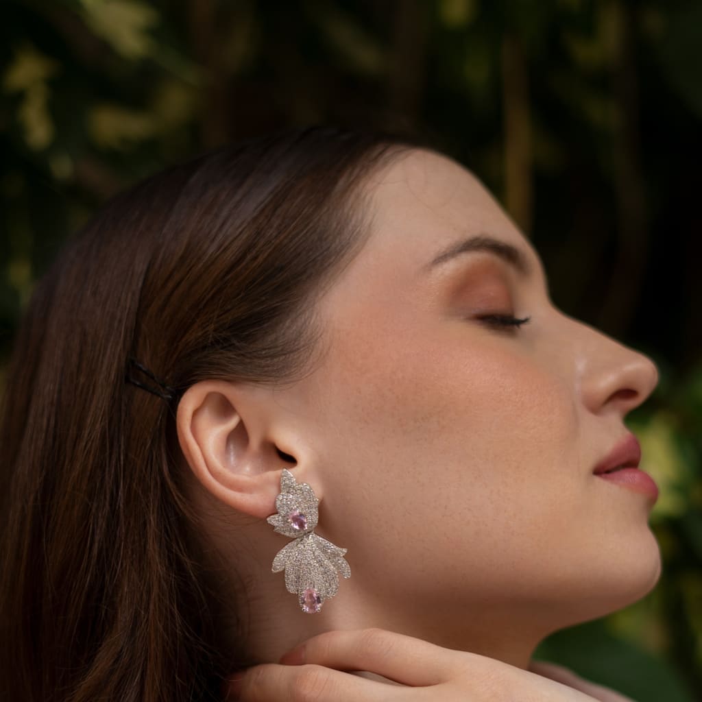 Violet Earrings - Pink