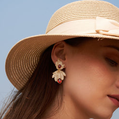Violet Earrings - Red