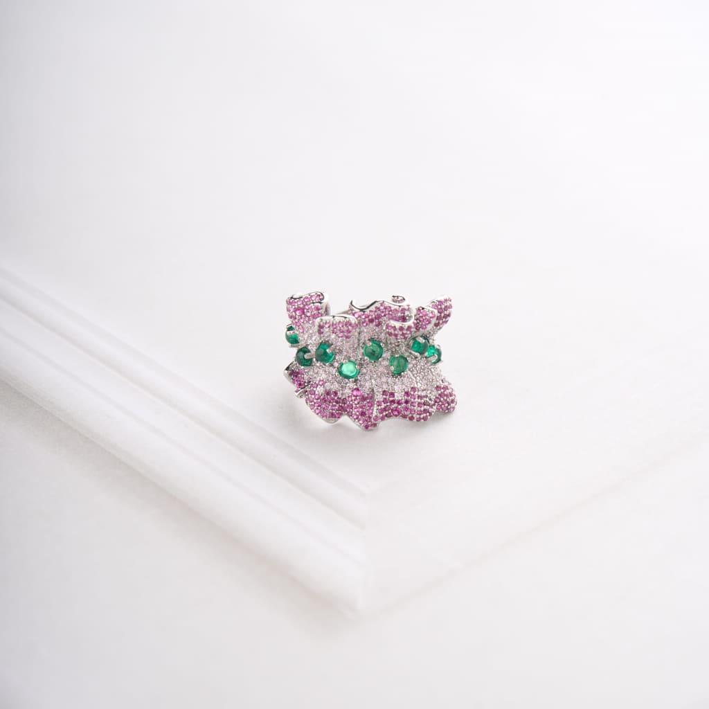 Wave Dia Ring