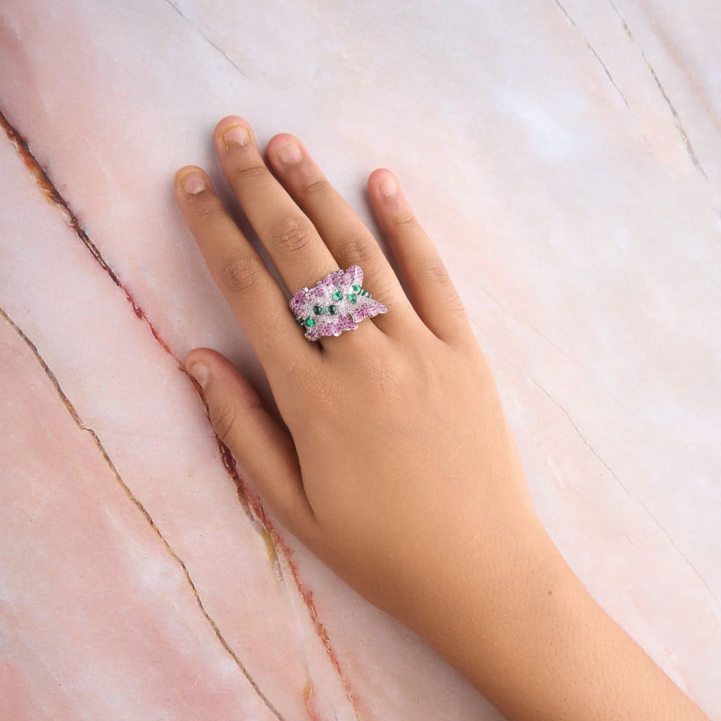 Wave Dia Ring