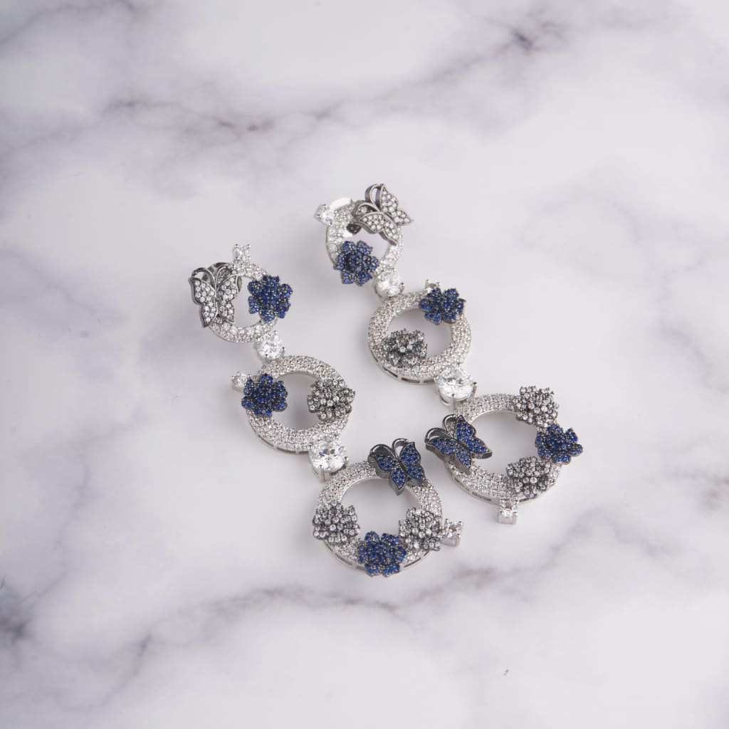 Zahara Earrings - Blue