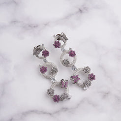Zahara Earrings - Red