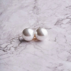 25MM Dome Pearl Earrings Mozaati