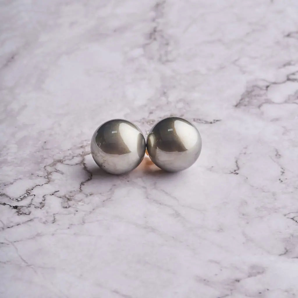 25MM Dome Pearl Earrings Mozaati