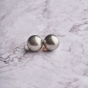 25MM Dome Pearl Tops - Grey