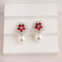 Load image into Gallery viewer, Snowflake Earrings - Red
