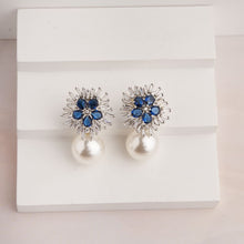 Load image into Gallery viewer, Snowflake Earrings - Blue
