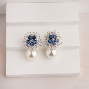 Snowflake Earrings - Blue