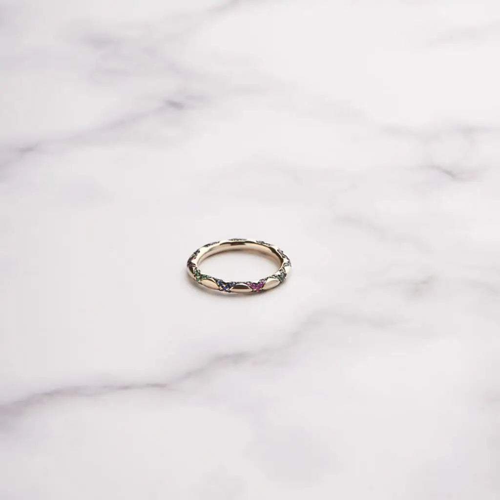 Cross Arrow Ring Mozaati