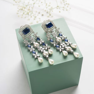 Sylvia Earrings - Blue